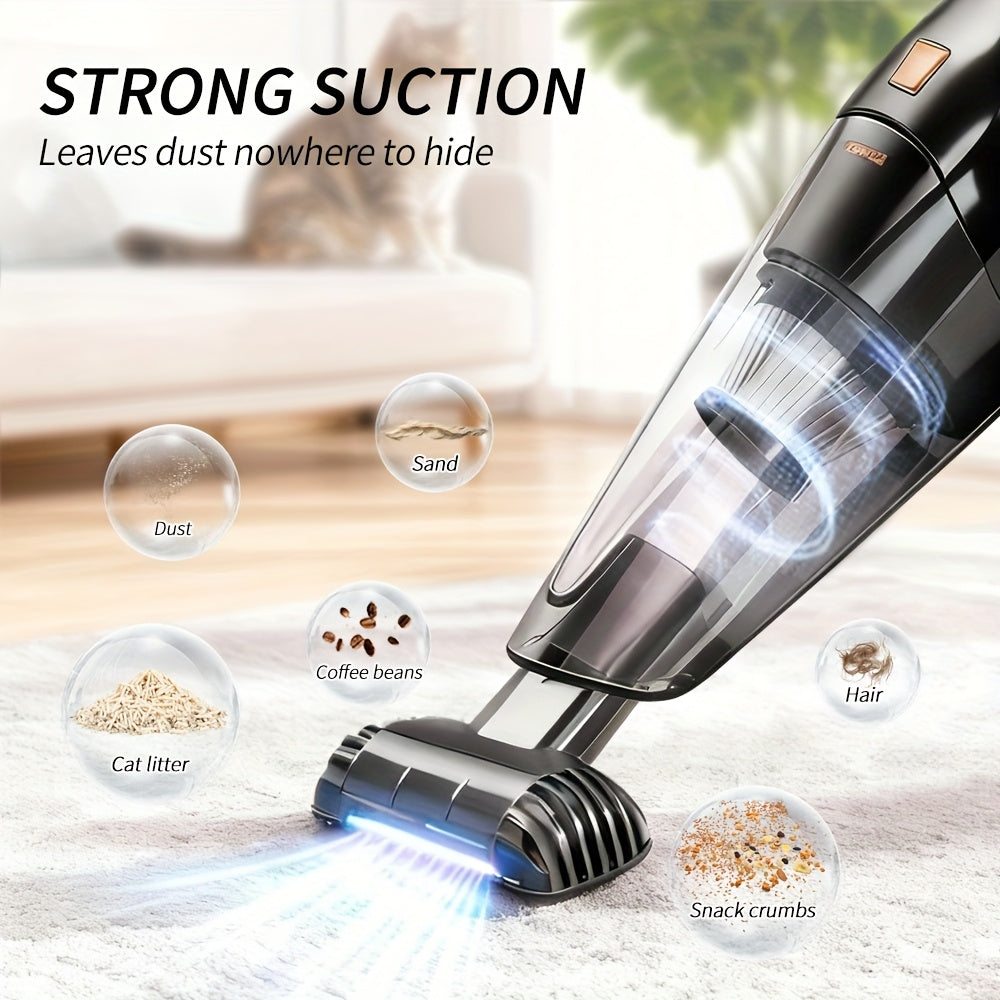 NNETM Cordless Handheld Vacuum Cleaner – Portable Mini Vacuum for Home & Car