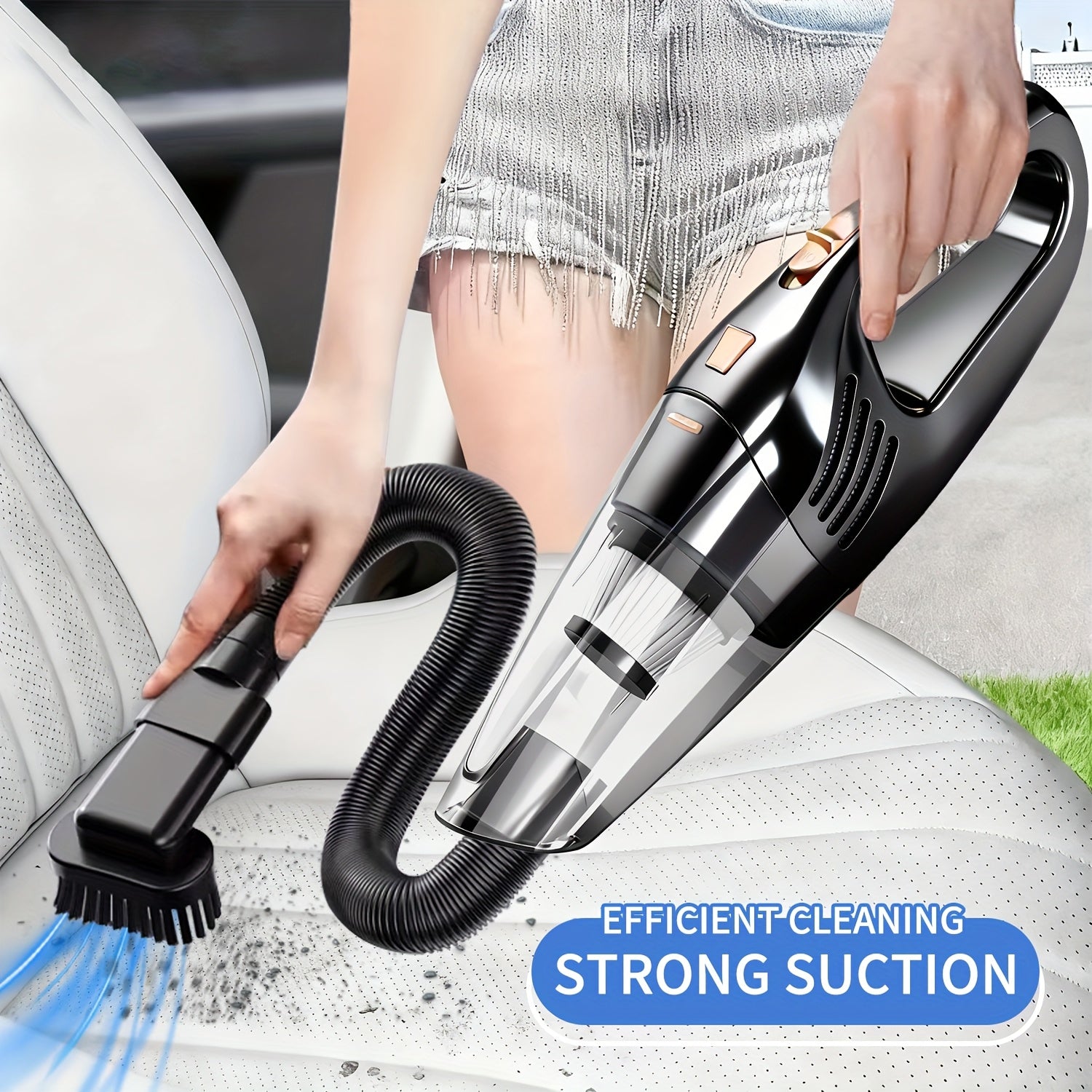 NNETM Cordless Handheld Vacuum Cleaner – Portable Mini Vacuum for Home & Car