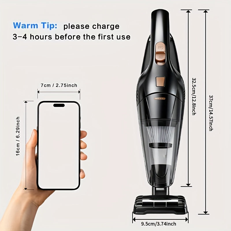 NNETM Cordless Handheld Vacuum Cleaner – Portable Mini Vacuum for Home & Car
